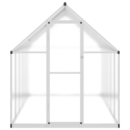 vidaXL Serre avec cadre de base argenté 334x169x195 cm aluminium