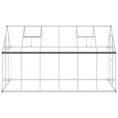 vidaXL Serre avec cadre de base argenté 334x169x195 cm aluminium