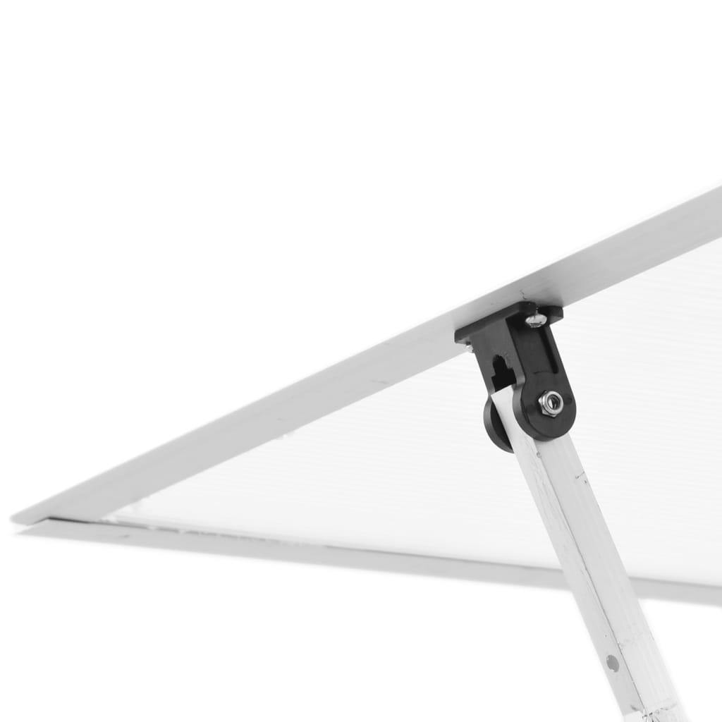 vidaXL Serre avec cadre de base argenté 334x169x195 cm aluminium