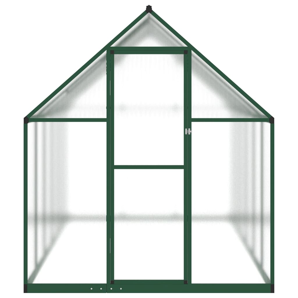 vidaXL Serre avec cadre de base vert 334x169x195 cm aluminium