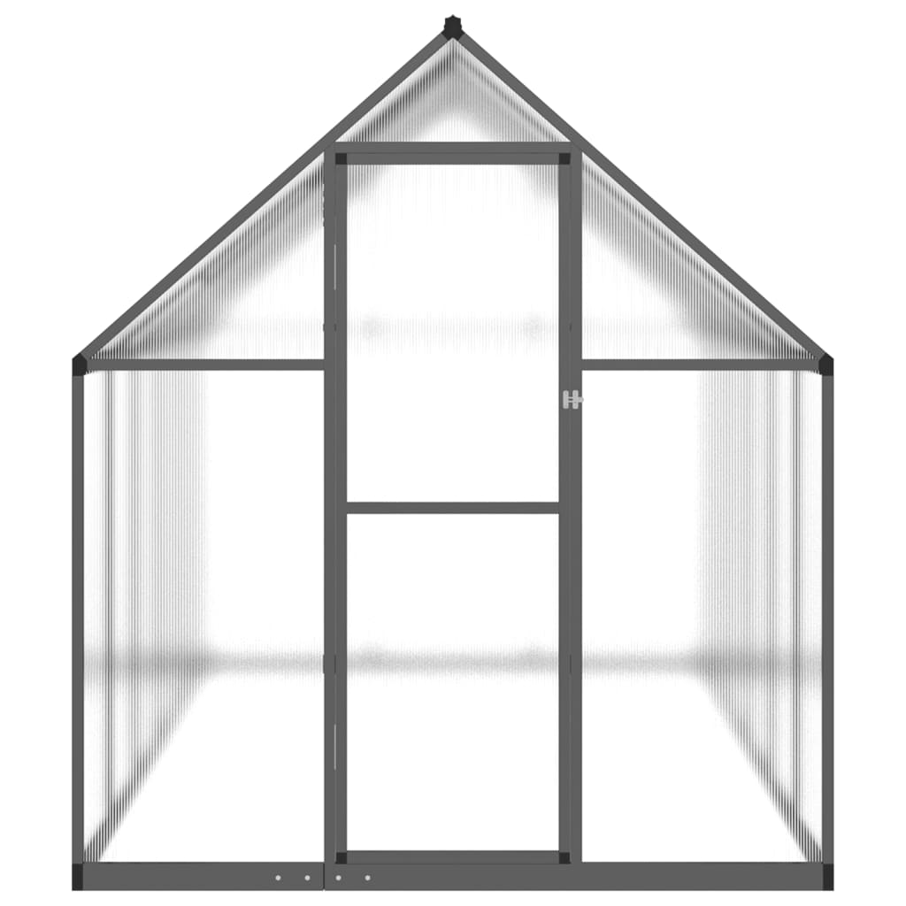 vidaXL Serre avec cadre de base anthracite 334x169x195 cm aluminium