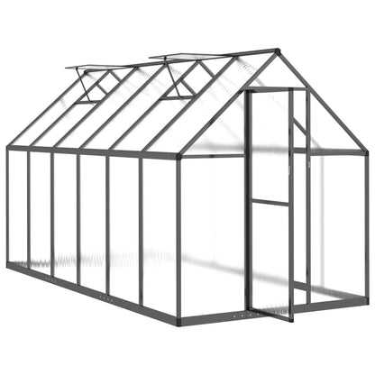 vidaXL Serre avec cadre de base anthracite 334x169x195 cm aluminium