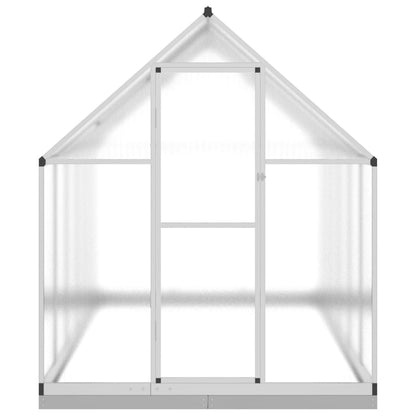 vidaXL Serre avec cadre de base argenté 334x169x202 cm aluminium