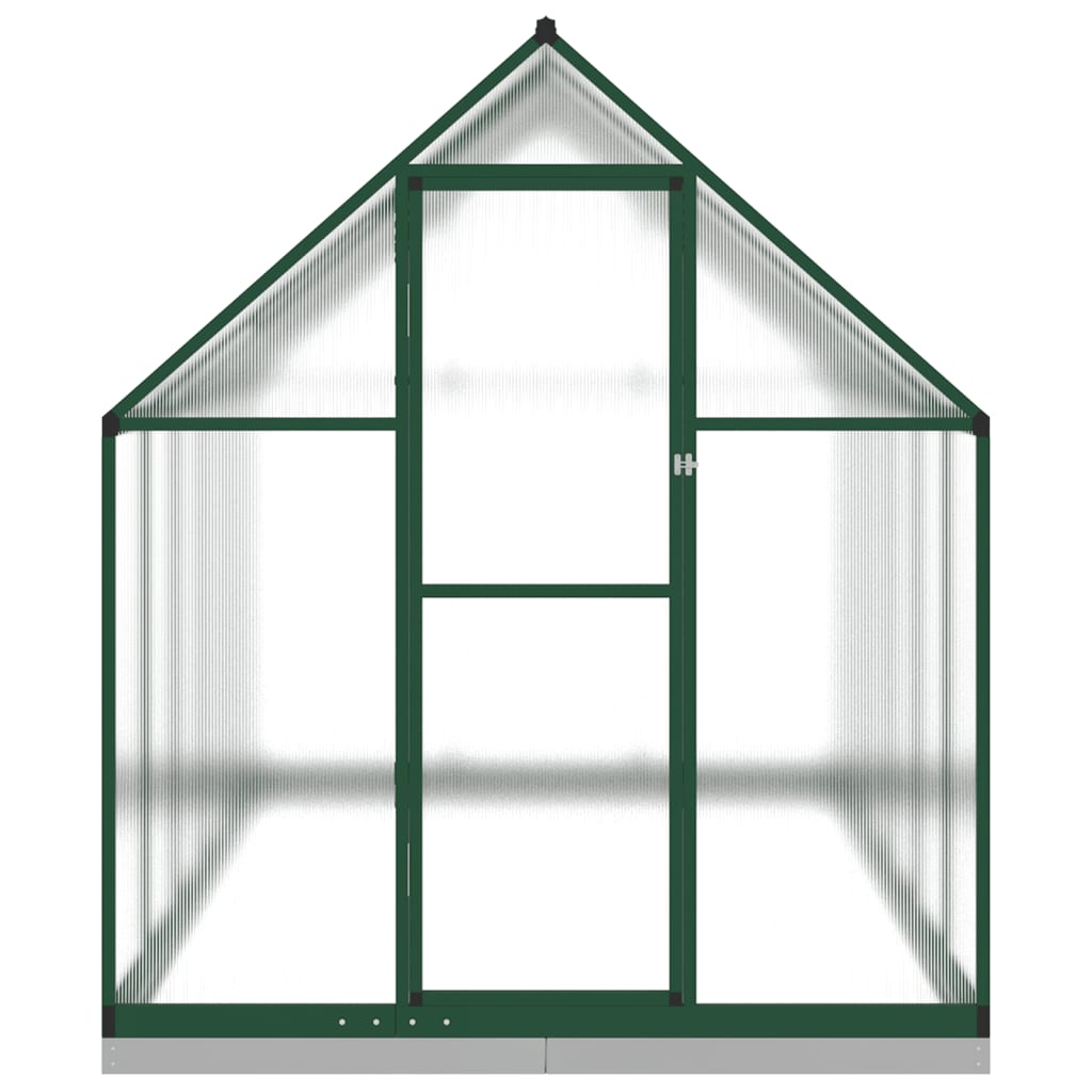 vidaXL Serre avec cadre de base vert 334x169x202 cm aluminium
