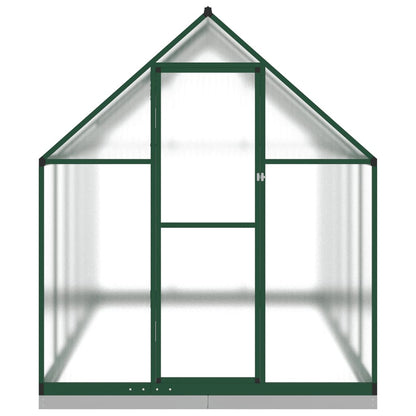 vidaXL Serre avec cadre de base vert 334x169x202 cm aluminium