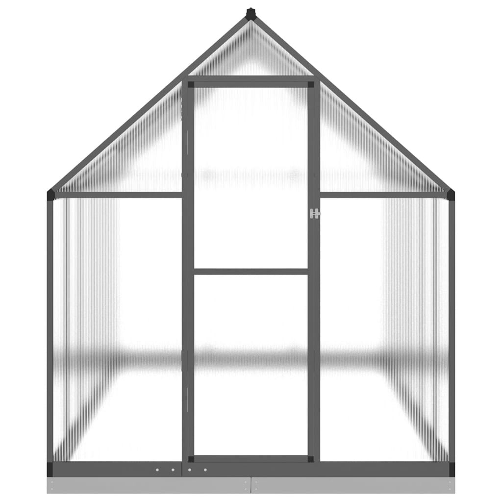 vidaXL Serre avec cadre de base anthracite 334x169x202 cm aluminium