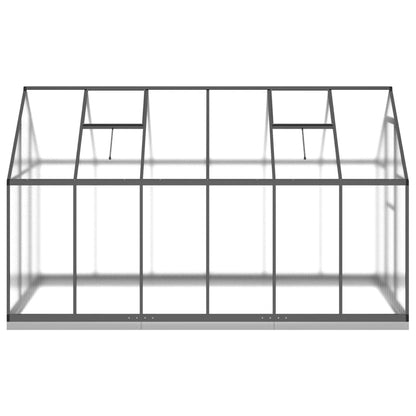 vidaXL Serre avec cadre de base anthracite 334x169x202 cm aluminium