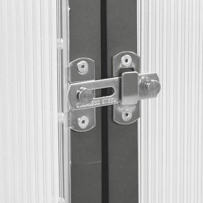 vidaXL Serre avec cadre de base anthracite 334x169x202 cm aluminium