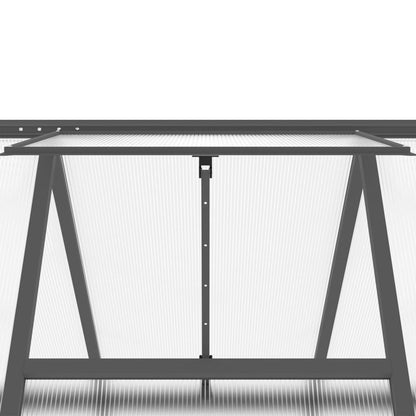 vidaXL Serre avec cadre de base anthracite 334x169x202 cm aluminium
