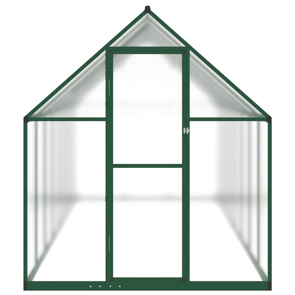 vidaXL Serre avec cadre de base vert 445x169x195 cm aluminium
