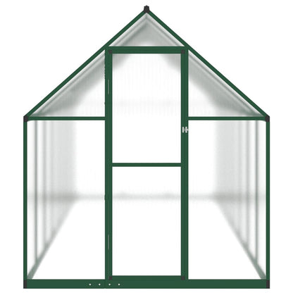 vidaXL Serre avec cadre de base vert 445x169x195 cm aluminium