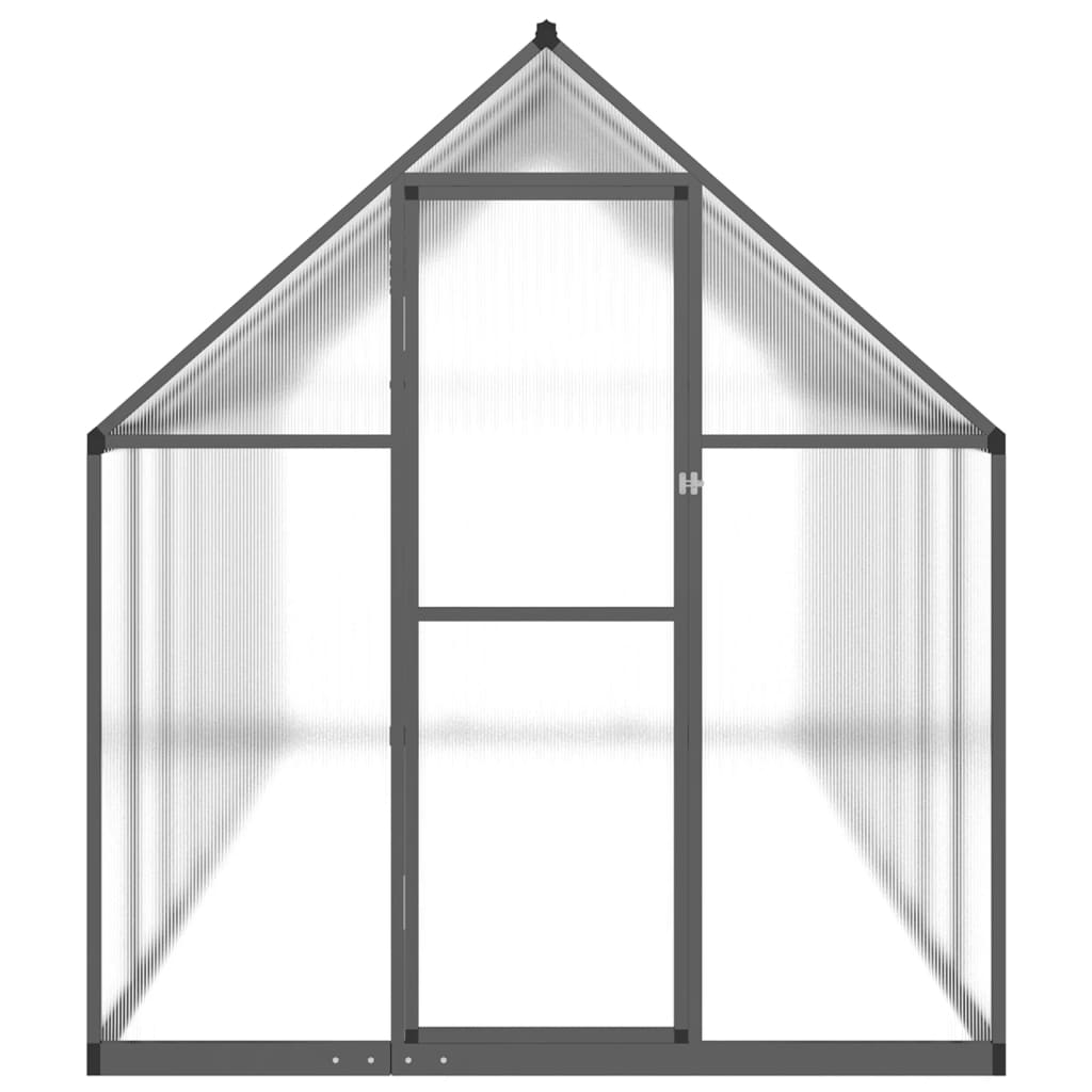 vidaXL Serre avec cadre de base anthracite 445x169x195 cm aluminium