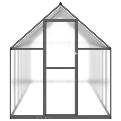 vidaXL Serre avec cadre de base anthracite 445x169x195 cm aluminium