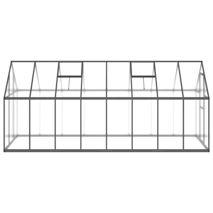 vidaXL Serre avec cadre de base anthracite 445x169x195 cm aluminium