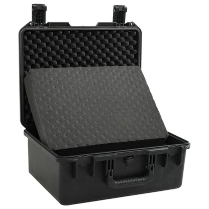 vidaXL Valise de vol portable Noir 49x38x23 cm PP
