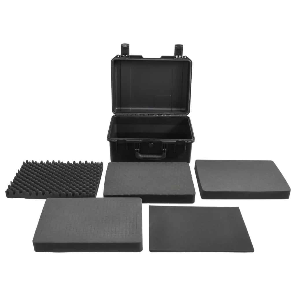 vidaXL Valise de vol portable Noir 49x38x23 cm PP