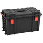 vidaXL Valise de vol portable noir 57x35x32,5 cm PP