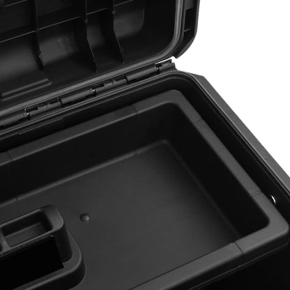 vidaXL Valise de vol portable noir 57x35x32,5 cm PP