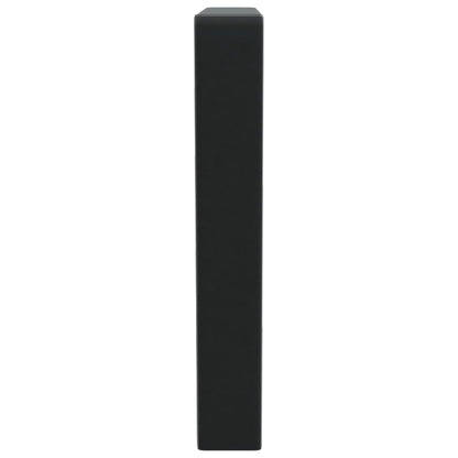 vidaXL Supports d'étagères pour lavabo 2 pcs noir trapèze acier