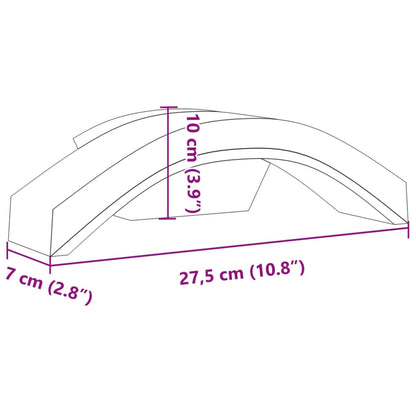 vidaXL Appliques murales LED d'extérieur 2 pcs noir