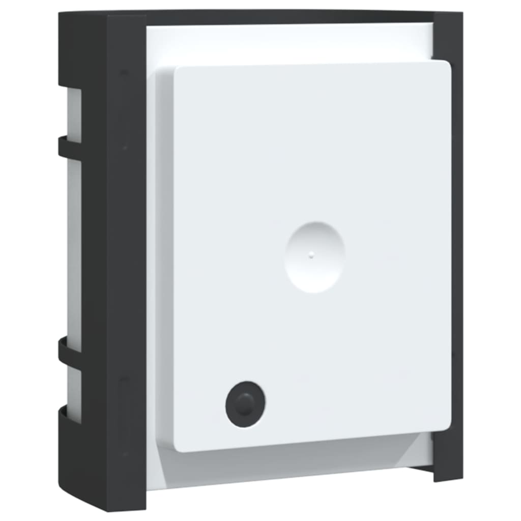 vidaXL Appliques murales d'extérieur 2 pcs noir acier inoxydable