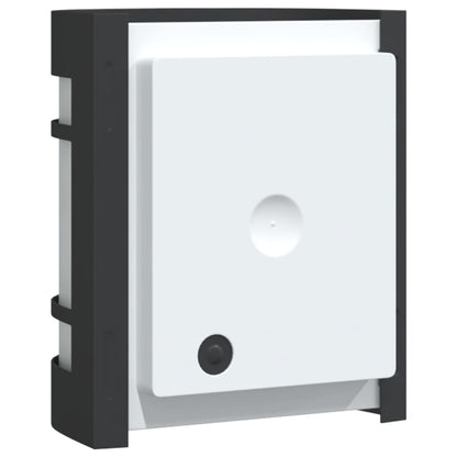 vidaXL Appliques murales d'extérieur 2 pcs noir acier inoxydable