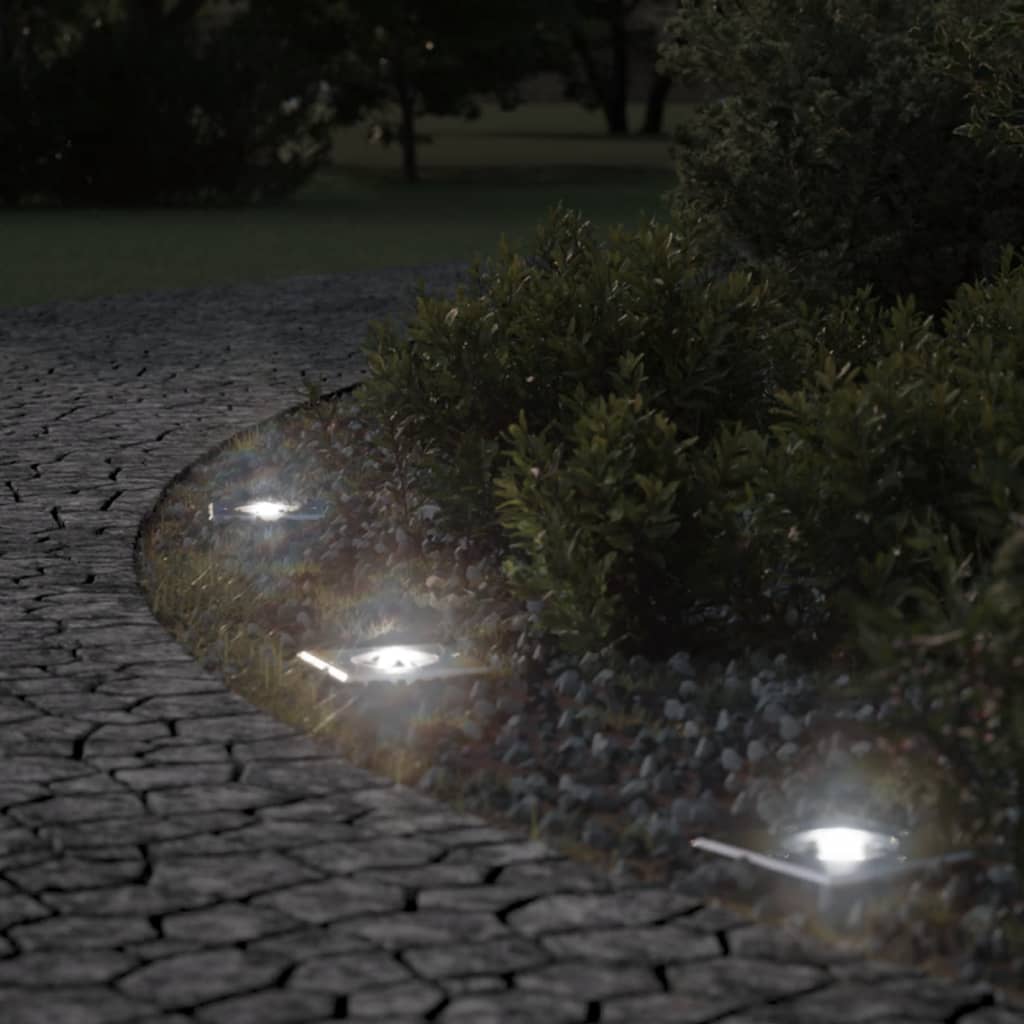 vidaXL Lampes au sol d'extérieur carrée aluminium moulé sous pression