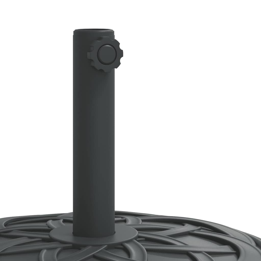 vidaXL Base de parasol pour mâts Ø38 / 48 mm 12 kg rond