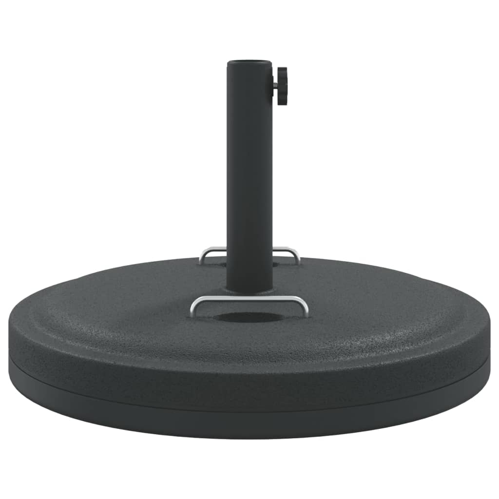 vidaXL Base de parasol avec poignées pour mâts Ø38 / 48 mm 25 kg rond