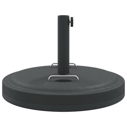 vidaXL Base de parasol avec poignées pour mâts Ø38 / 48 mm 25 kg rond