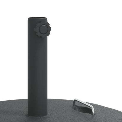 vidaXL Base de parasol avec poignées pour mâts Ø38 / 48 mm 25 kg rond
