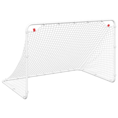 vidaXL But de football blanc 122x81x81 cm acier