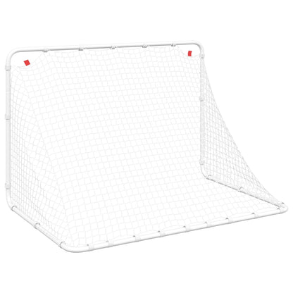 vidaXL But de football blanc 122x81x81 cm acier