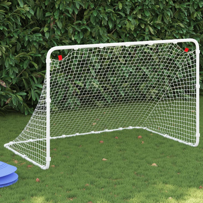 vidaXL But de football blanc 122x81x81 cm acier
