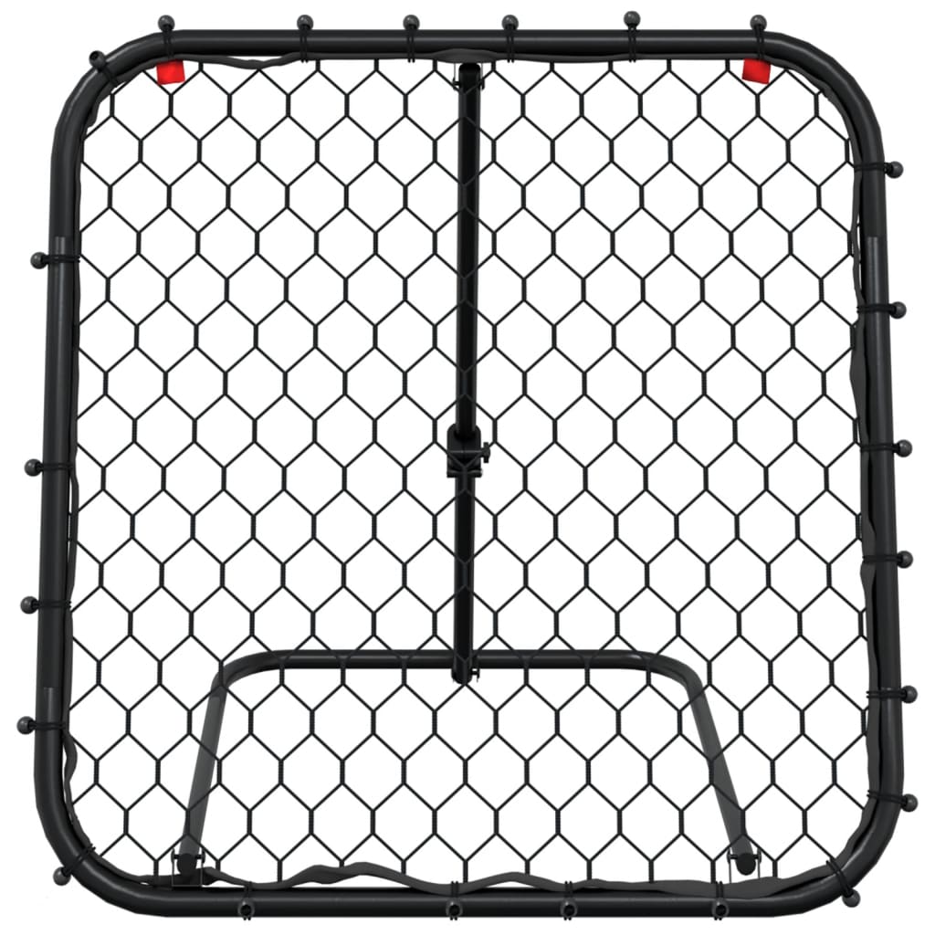 vidaXL Filet de rebond de football réglable noir 84x73x60-80 cm acier
