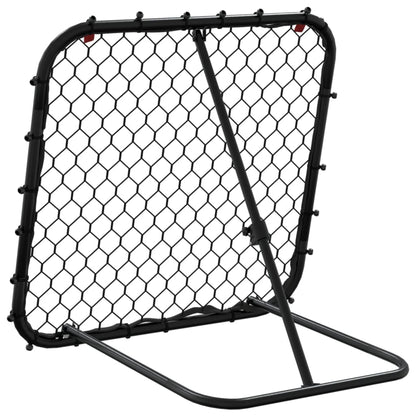 vidaXL Filet de rebond de football réglable noir 84x73x60-80 cm acier
