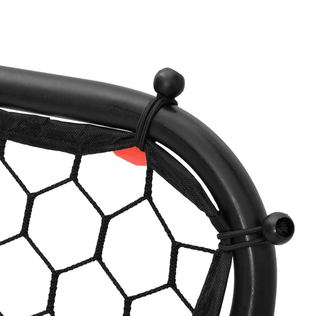 vidaXL Filet de rebond de football réglable noir 84x73x60-80 cm acier