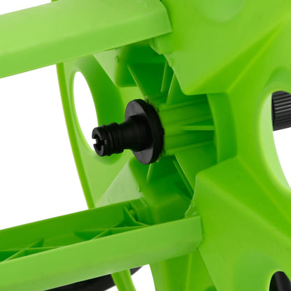 vidaXL Enrouleur de tuyau vert sur pied pour tuyau de 45 m 1/2" acier