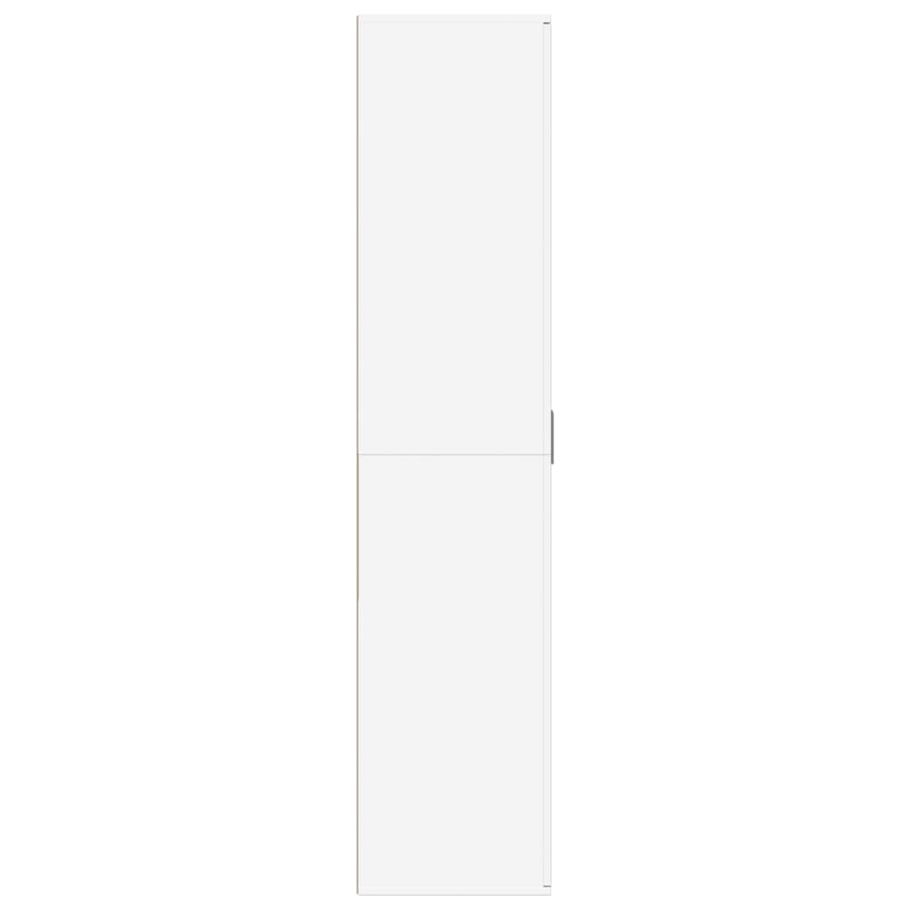 vidaXL Armoire à chaussures Blanc 80x39x178 cm Bois d'ingénierie