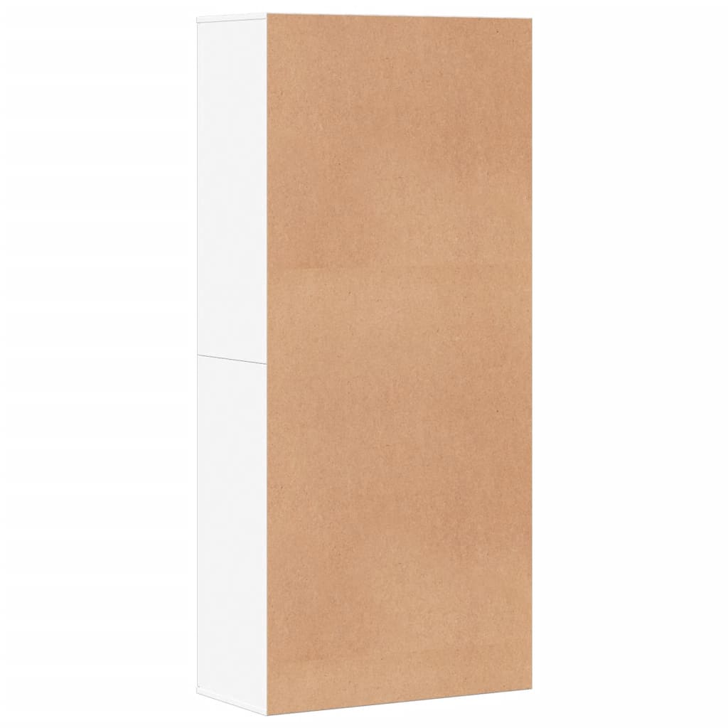 vidaXL Armoire à chaussures Blanc 80x39x178 cm Bois d'ingénierie