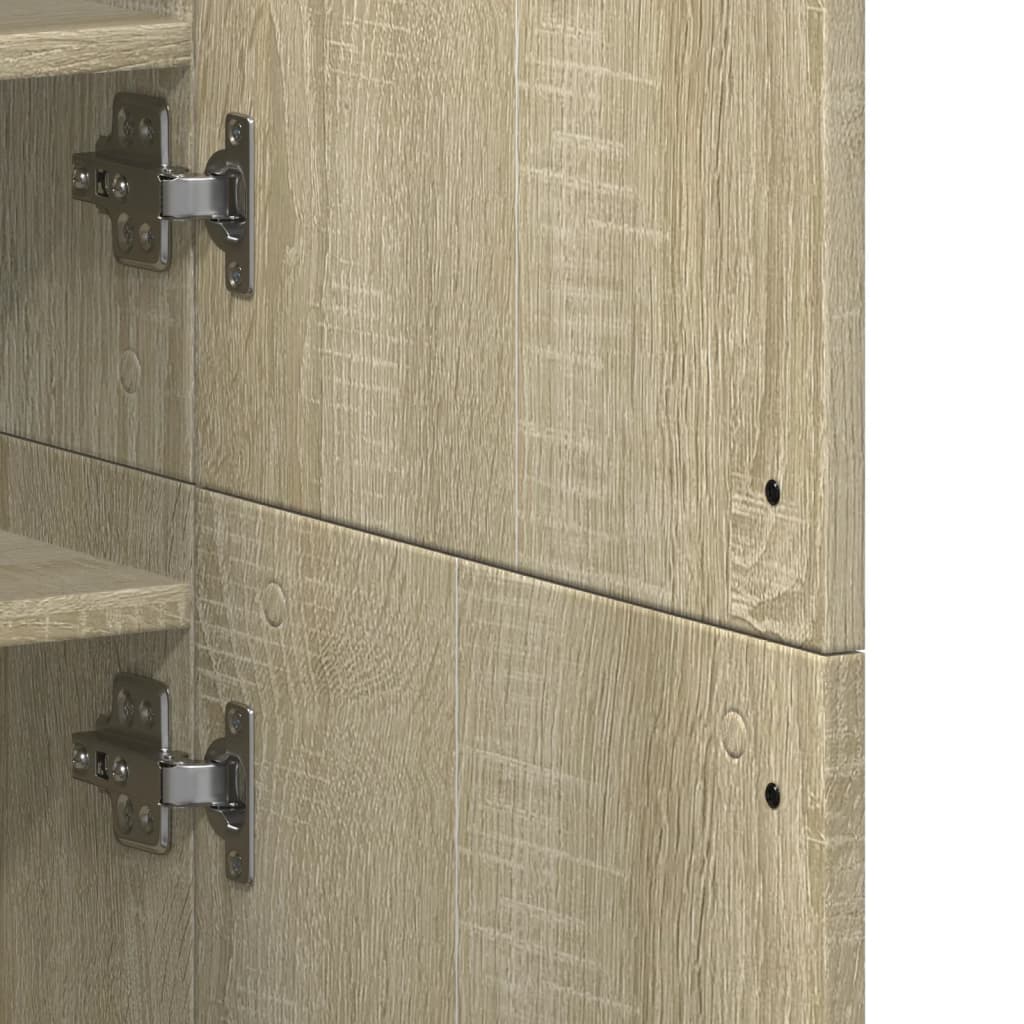 vidaXL Armoire à chaussures Chêne sonoma 80x39x178cm Bois d'ingénierie