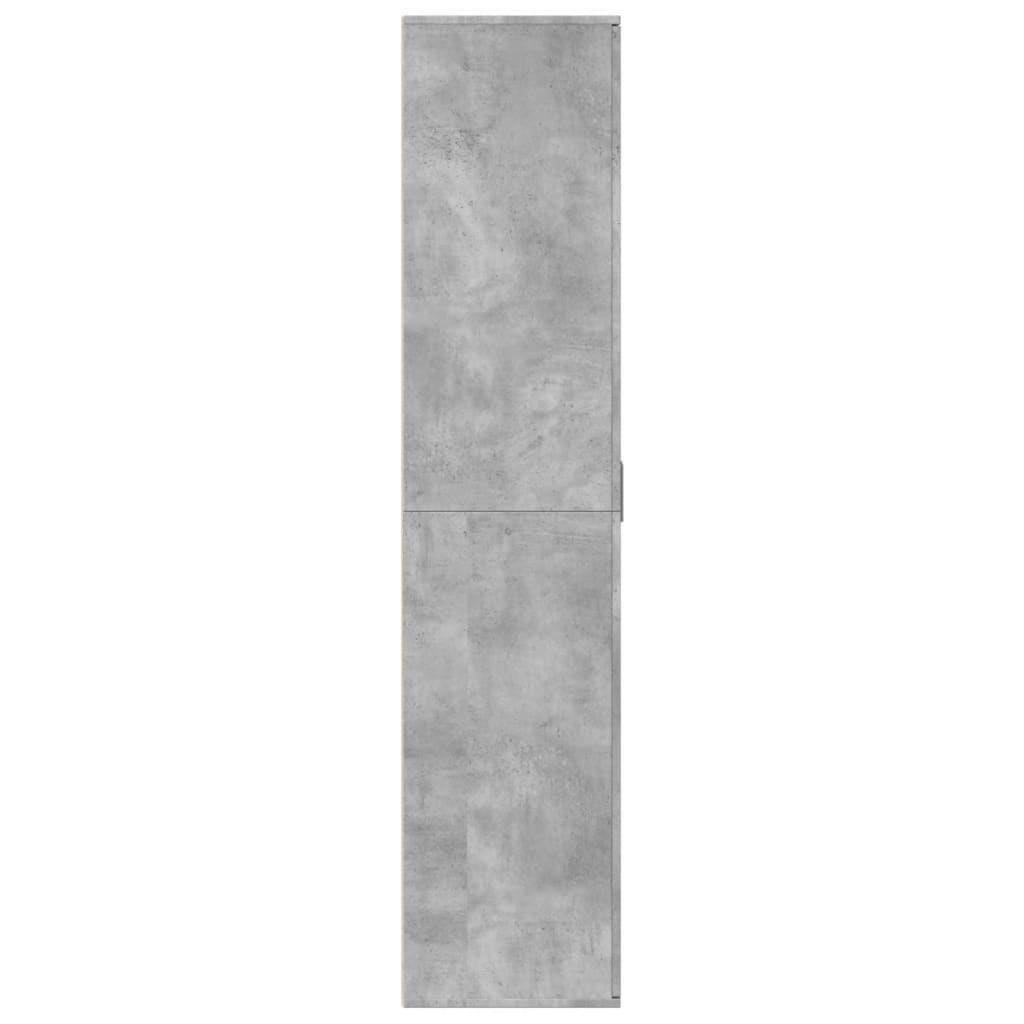 vidaXL Armoire à chaussures Gris béton 80x39x178 cm Bois d'ingénierie