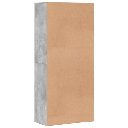 vidaXL Armoire à chaussures Gris béton 80x39x178 cm Bois d'ingénierie
