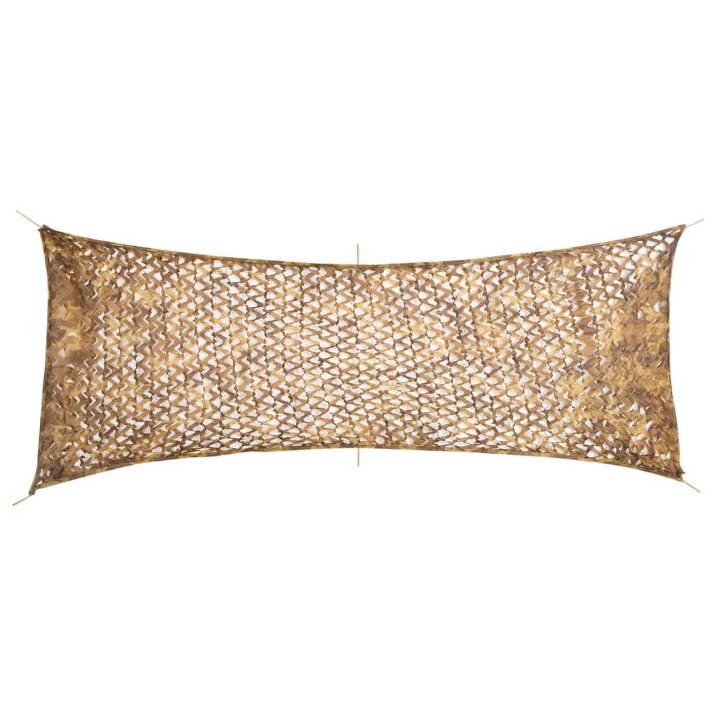 vidaXL Filet de camouflage avec sac de rangement 412x144 cm sable