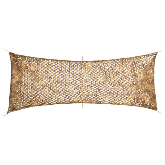 vidaXL Filet de camouflage avec sac de rangement 412x144 cm sable