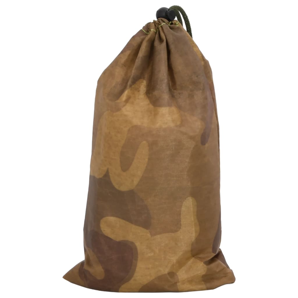 vidaXL Filet de camouflage avec sac de rangement 412x144 cm sable