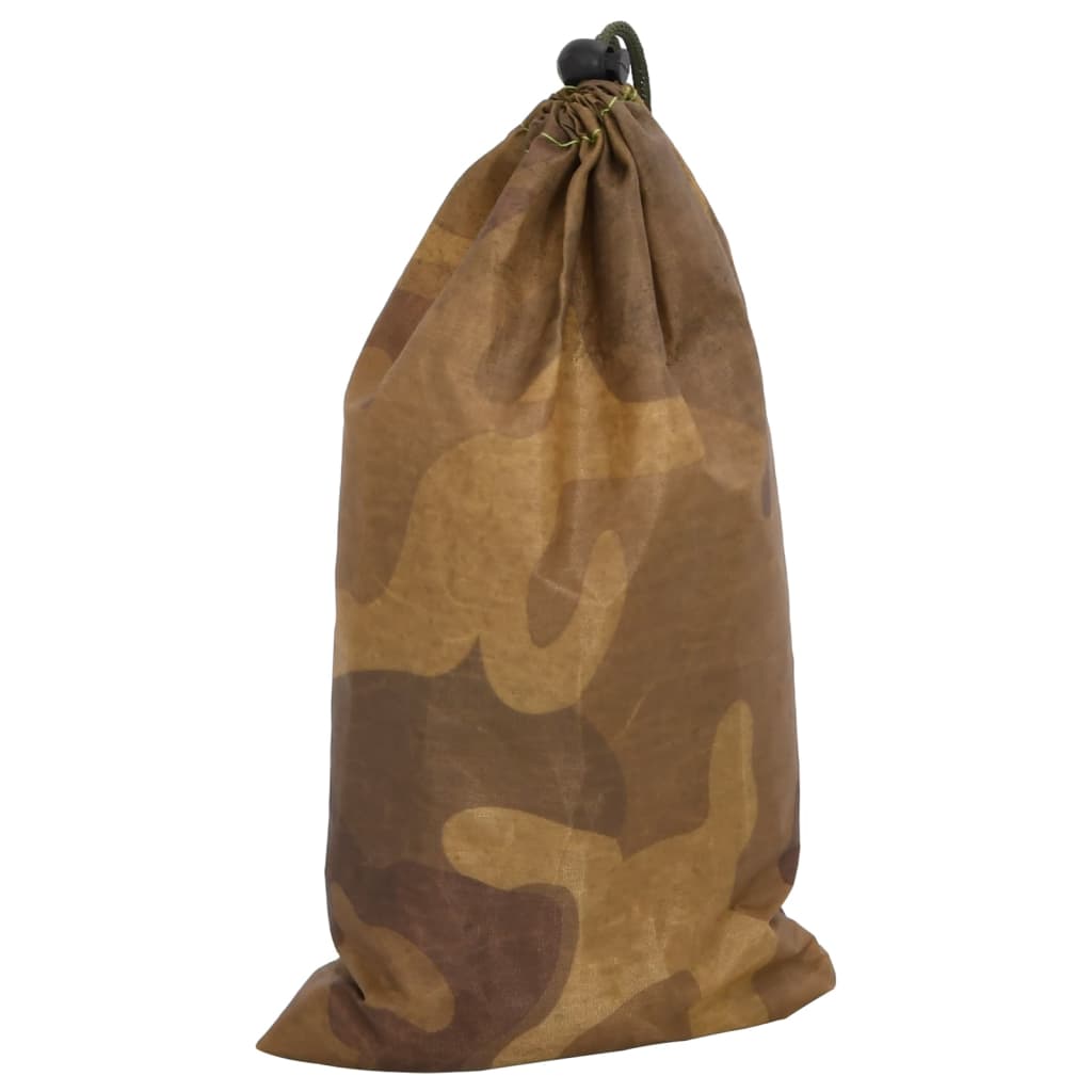vidaXL Filet de camouflage avec sac de rangement 412x144 cm sable