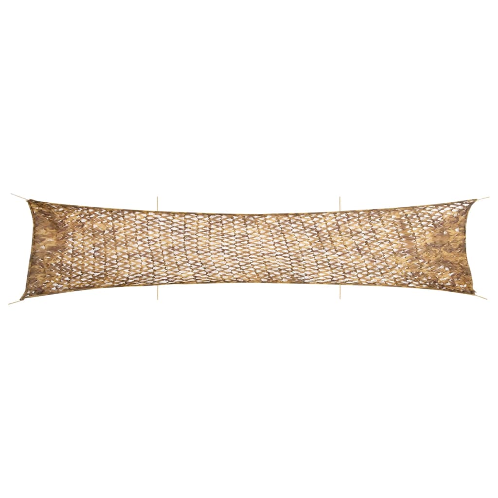 vidaXL Filet de camouflage avec sac de rangement 706x140 cm sable