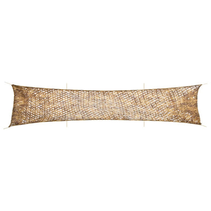 vidaXL Filet de camouflage avec sac de rangement 706x140 cm sable