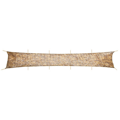vidaXL Filet de camouflage avec sac de rangement 1038x137 cm sable